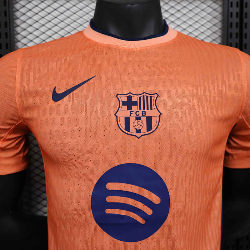 Player Version 2024-2025 Barcelona Orange Thailand Soccer Jersey AAA-888