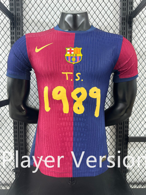(S-4XL) Player Version 2025-2026 Special Version Barcelona Blue&Red Thailand Soccer Jersey AAA-4285