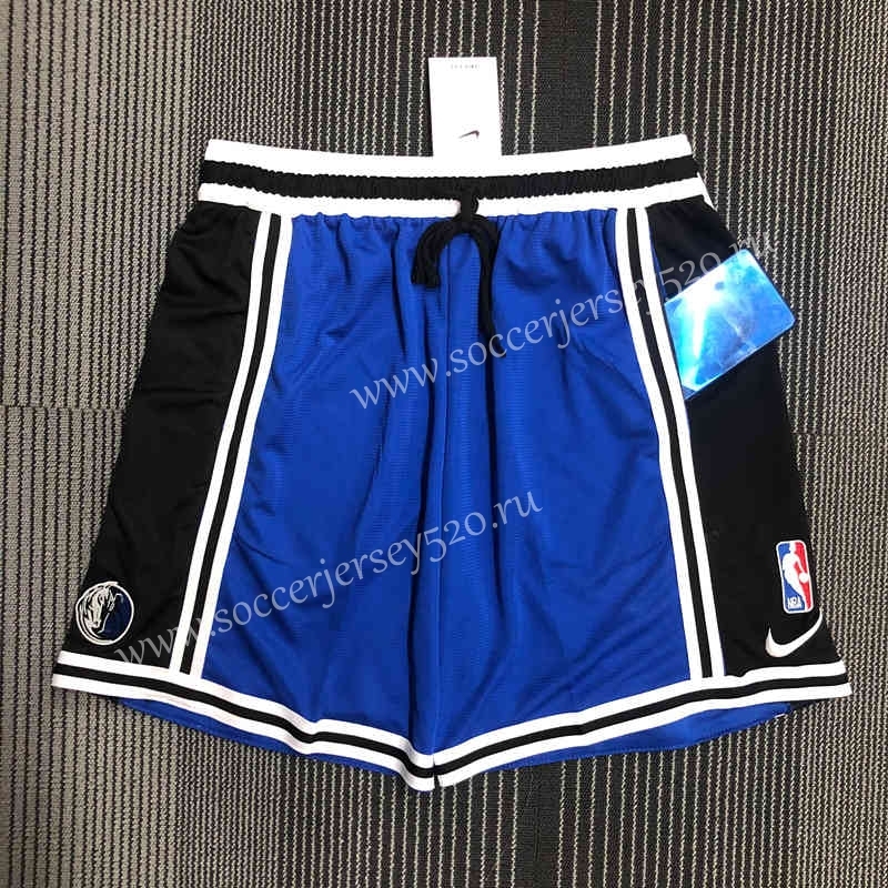 2021-2022 Dallas Mavericks Blue&Black American NBA Training Shorts-311