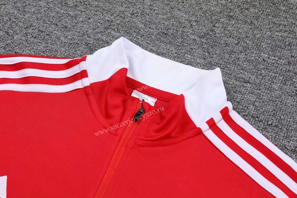 2021-2022 Bayern München Red Thailand Soccer Tracksuit -CS