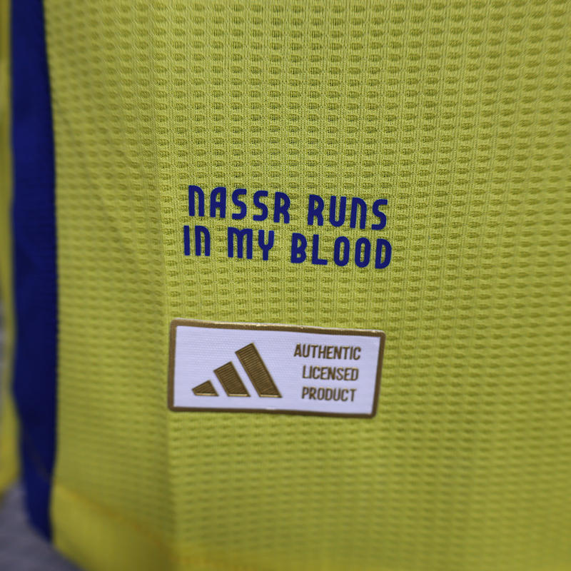 Player Version 2024-2025 Al-Nassr FC Home Yellow Thailand Soccer Jersey AAA-888