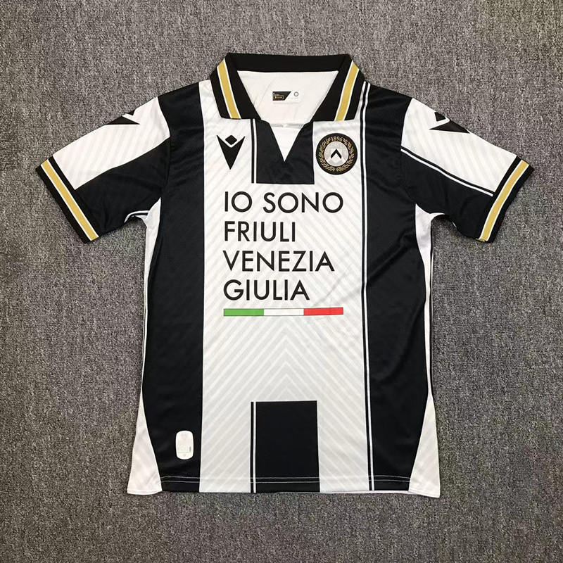2024-2025 Udinese Calcio Home Black&White Thailand Soccer Jersey AAA-417