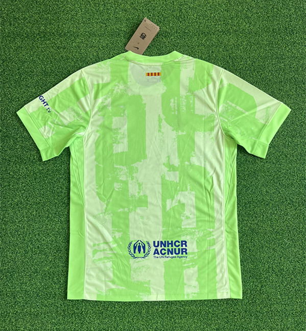 (S-4XL) 2024-2025 Barcelona 2nd Away Green Thailand Soccer Jersey AAA-403