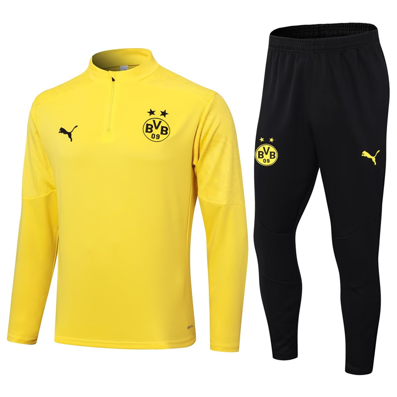 2024-2025 Borussia Dortmund Yellow Thailand Soccer Tracksuit -411