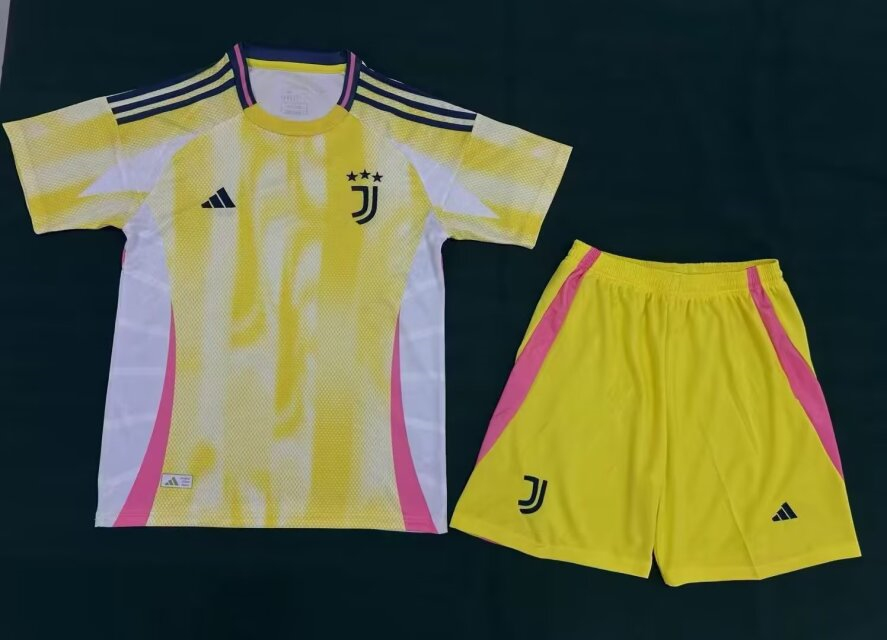 2024-2025 Juventus Away Yellow Soccer Uniform-3454