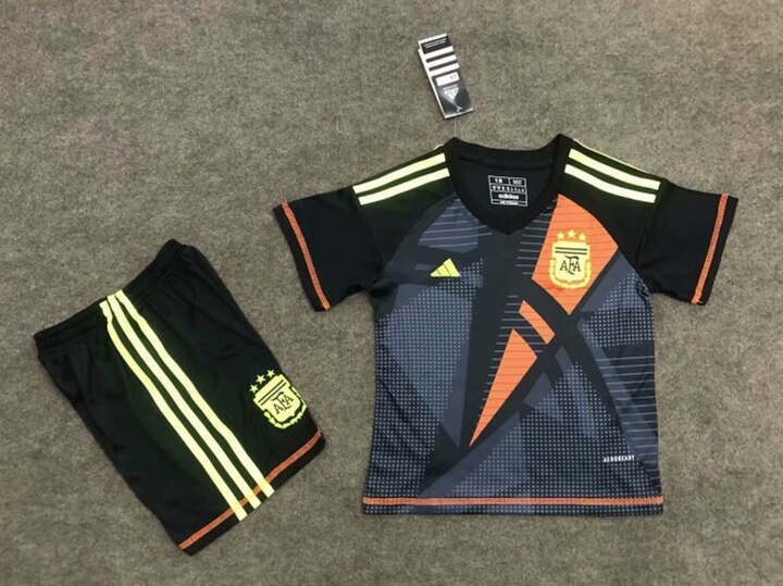 2024-2025 Argentina Goalkeeper Black Soccer Uniform-6748