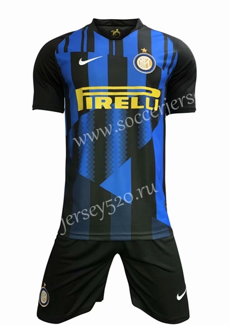 20th Anniversary Inter Milan Blue&Black Commemorative Edition Soccer Uniform