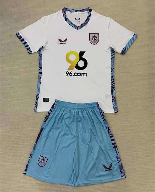 2024-2025 Burnley 2nd Away White Soccer Uniform-AY