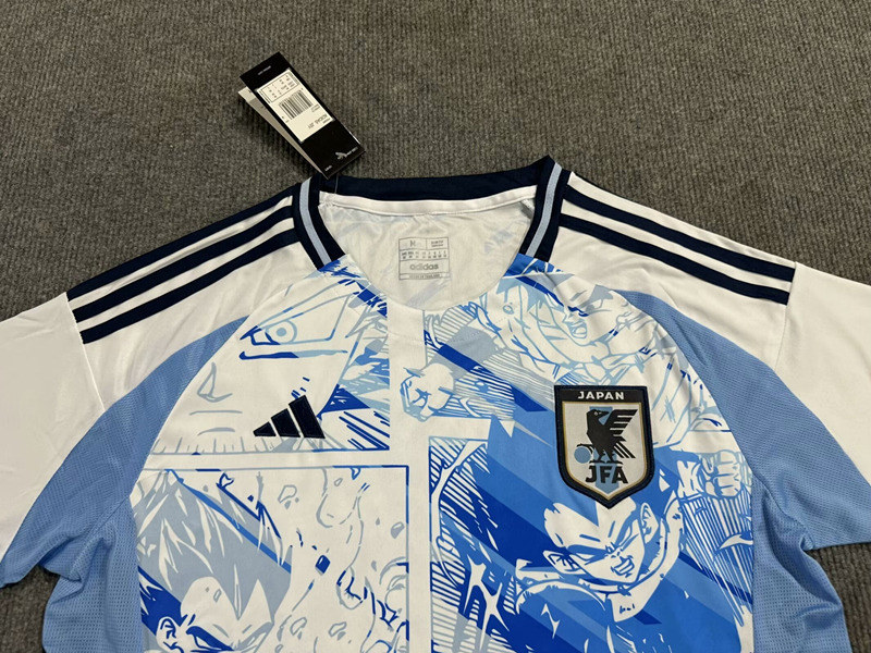 2024-2025 Anime Version Japan Blue&White Soccer Uniform-6748
