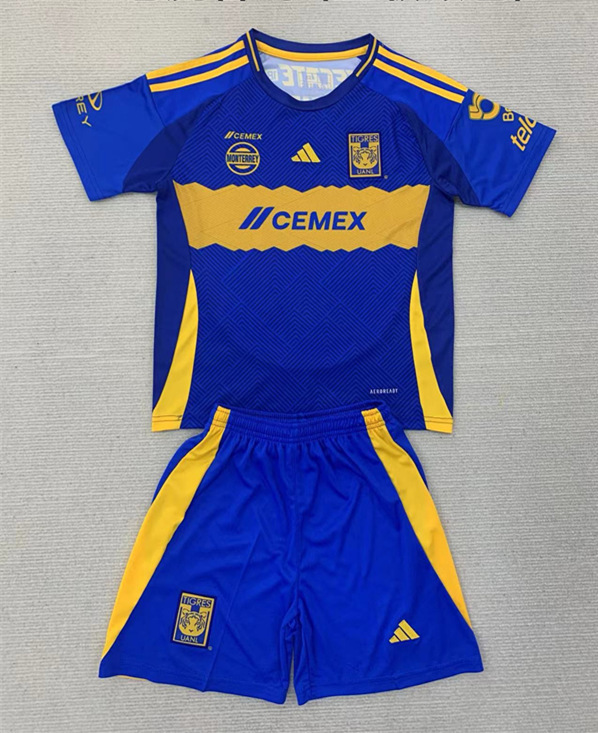 2024-2025 Tigres UANL Away Blue Soccer Uniform-AY
