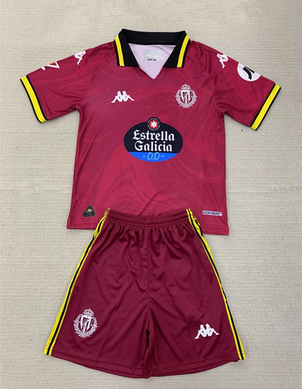 2024-2025 Real Valladolid 2nd Away Red Soccer Uniform-AY