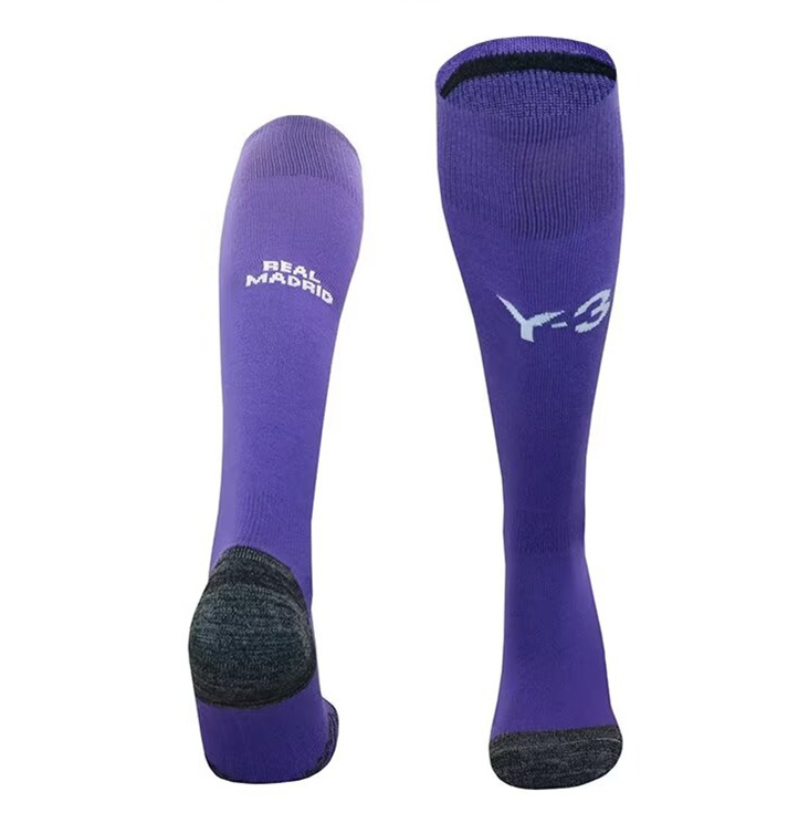 2024-2025 Y3 Real Madrid Purple Kids/Youth Soccer Socks