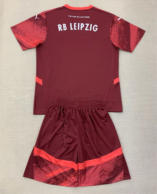 2024-2025 RB Leipzig Away Red Soccer Uniform-AY
