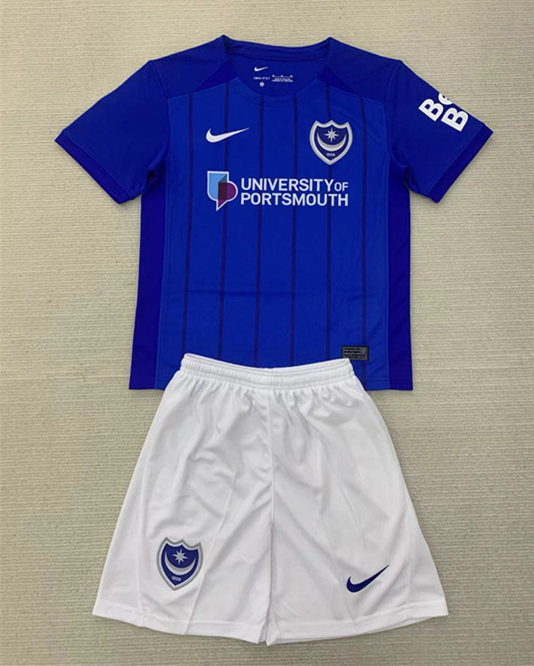 2024-2025 Plymouth Argyle F.C. Home Blue Soccer Uniform-AY
