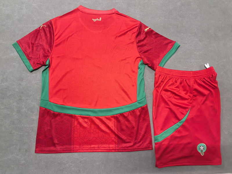 2025-2026 Morocco Home Red Soccer Uniform-718