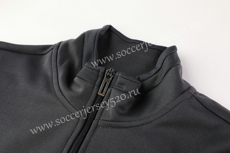 2019-2020 Juventus Dark Gray Thailand Training Soccer Jacket Uniform-LH
