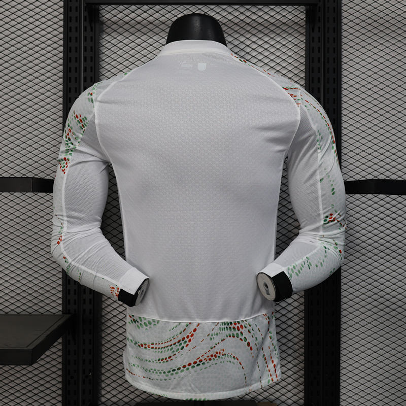 Player Version 2025-26 Portugal Away White LS Thailand Soccer Jersey AAA-888