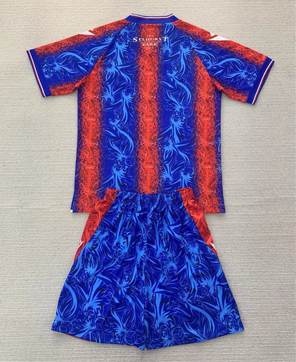 2024-2025 Crystal Palace Home Red&Blue Soccer Uniform-AY