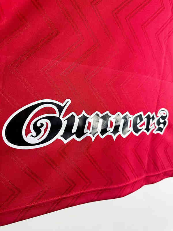 Retro Version 96-97 Arsenal Home Red LS Thailand Soccer Jersey AAA-811