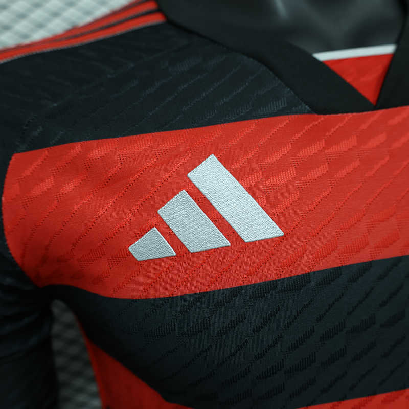 2024-2025 Flamengo Red&Black LS Thailand Soccer Jersey AAA-888