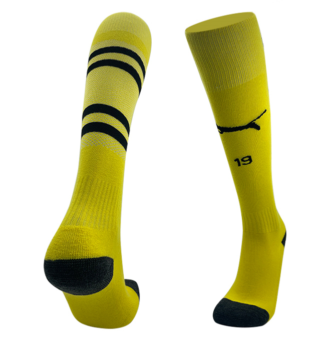 2024-2025 Borussia Dortmund Home Yellow Kids/Youth Soccer Socks-B405