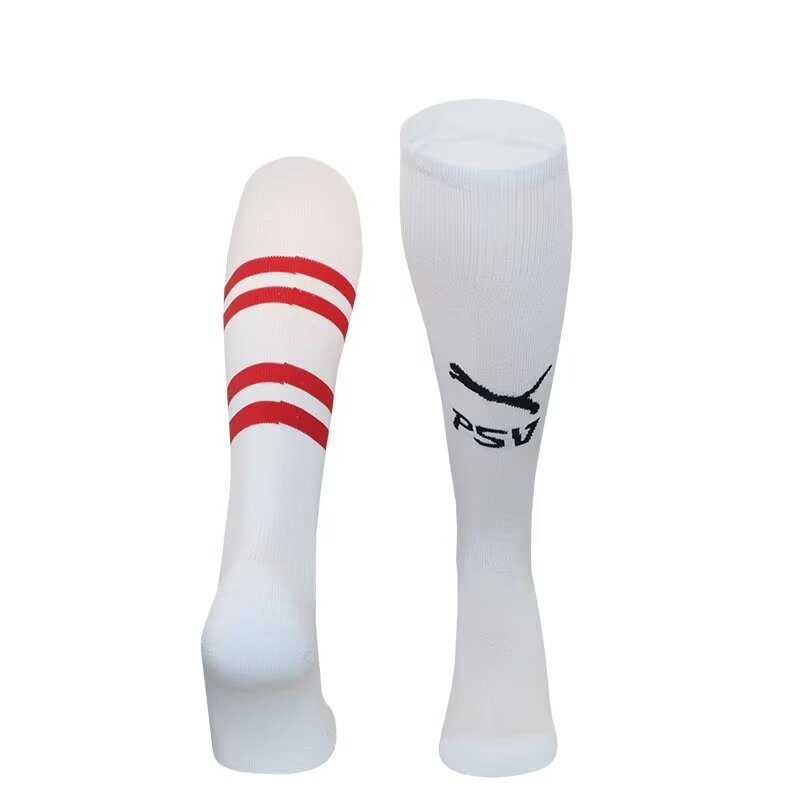 2024-2025 PSV Eindhoven Home White Kids/Youth Soccer Socks