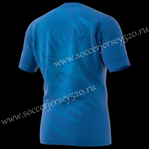 2019 World Cup All Blacks Blue Thailand Training Rugby Shirt