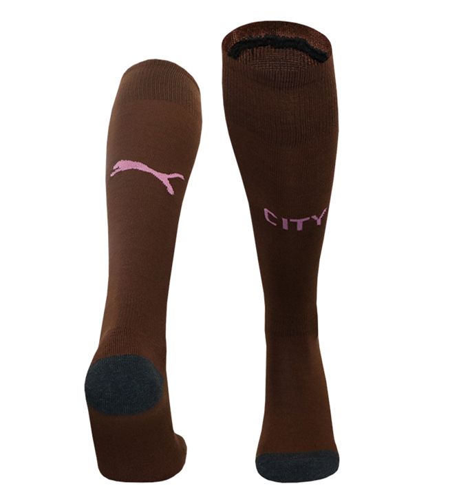 2024-2025 Manchester City Goalkeeper Brown Thailand Soccer Socks-4539