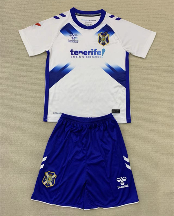 2024-2025 CD Tenerife Home White Soccer Uniform-AY
