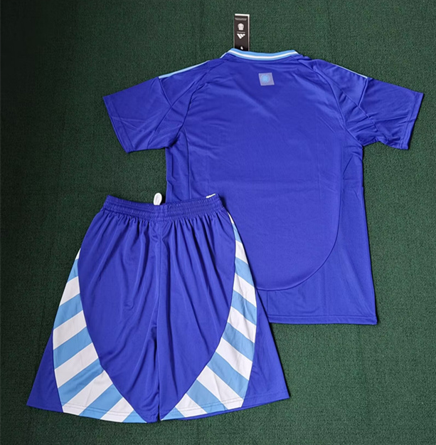 2024-2025 Argentina Away Blue Soccer Uniform-8423