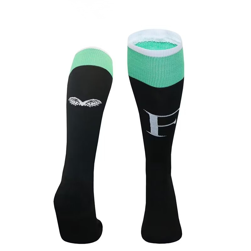2024-2025 Feyenoord Rotterdam Away Black Soccer Socks