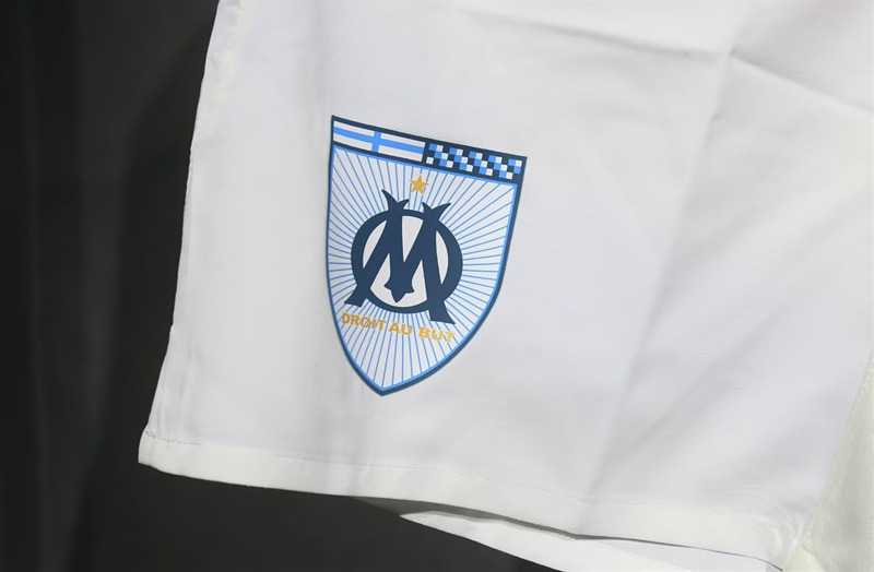 Player Version 2024-2025 Olympique Marseille Home White Thailand Soccer Shorts-4563