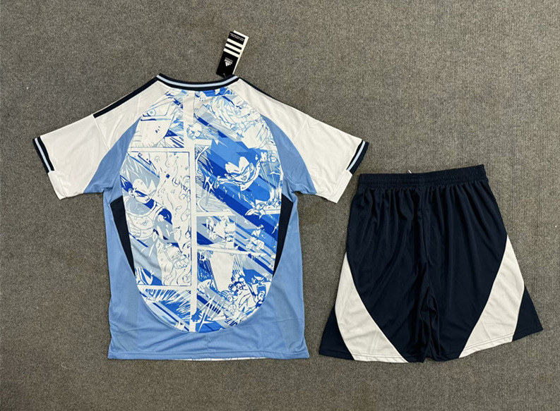 2024-2025 Anime Version Japan Blue&White Soccer Uniform-6748