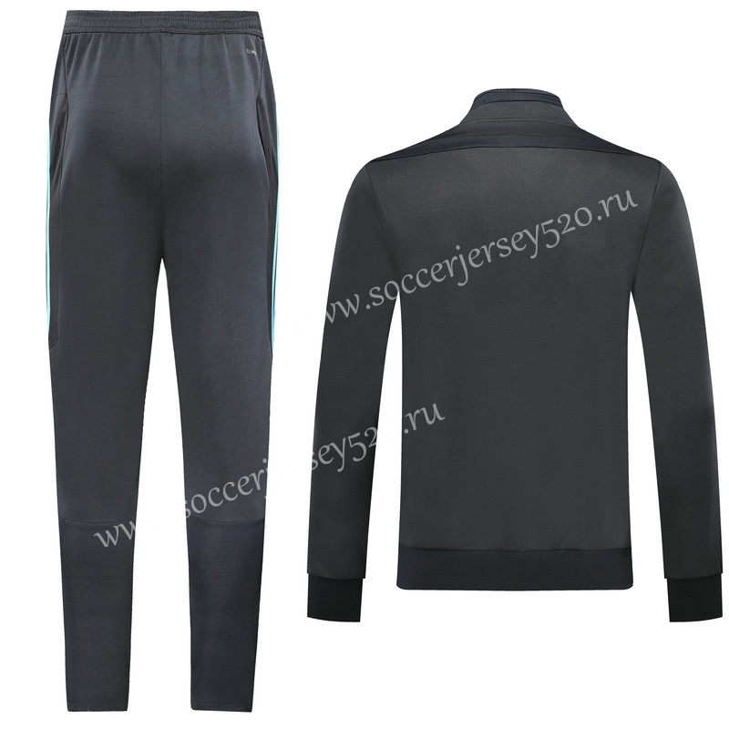2019-2020 Juventus Dark Gray Thailand Training Soccer Jacket Uniform-LH