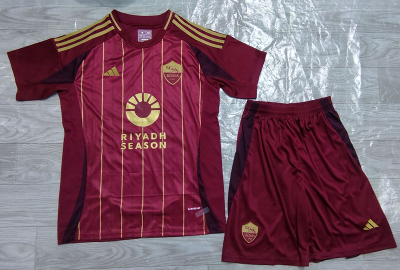 2024-2025 Roma Home Red Soccer Uniform-718