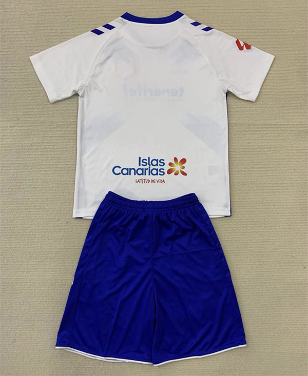 2024-2025 CD Tenerife Home White Soccer Uniform-AY