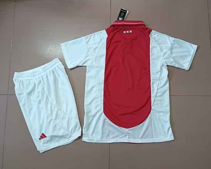 2024-2025 Ajax Home Red&White Soccer Uniform-718