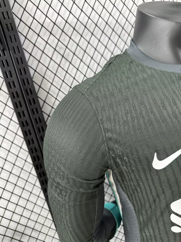 Player Version 2024-2025 Liverpool Away Dark Green LS Thailand Soccer Jersey AAA-4285