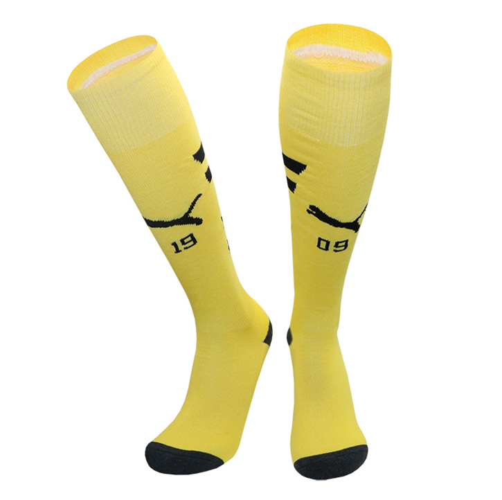 2024-2025 Borussia Dortmund Home Yellow Kids/Youth Soccer Socks-4539