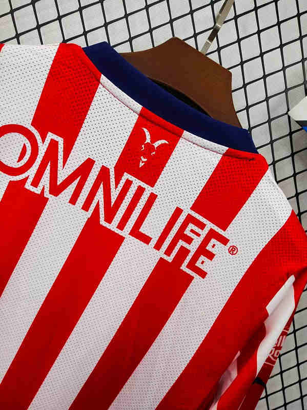 2024-25 Deportivo Guadalajara Home Red Thailand LS Soccer Jersey AAA-2851