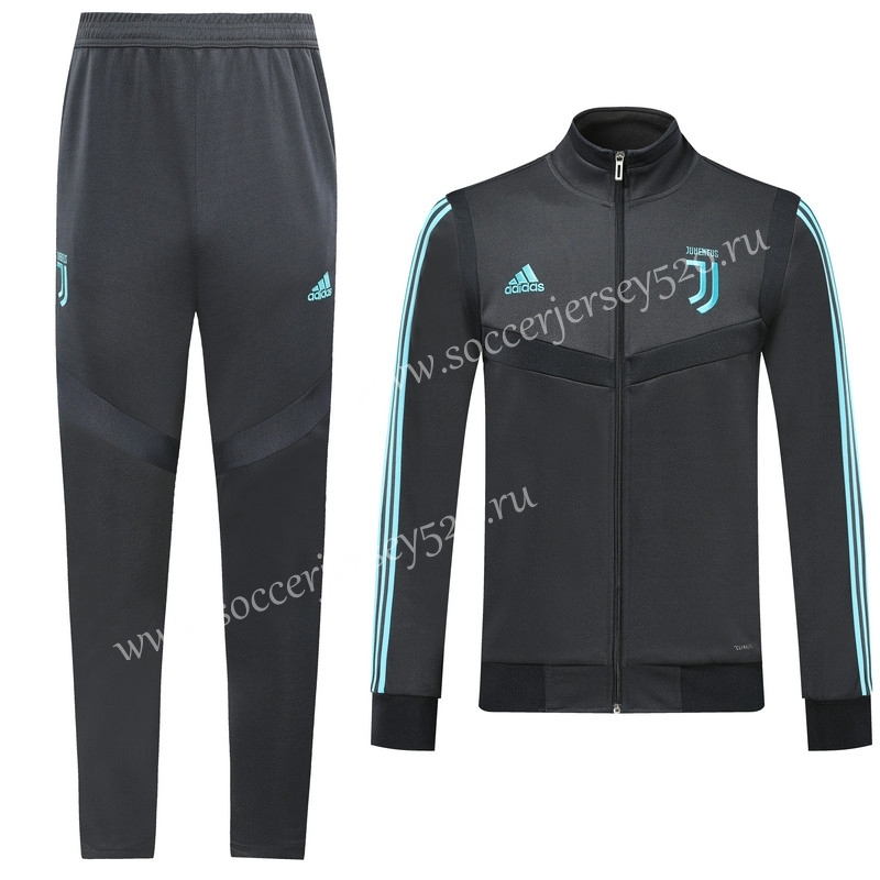 2019-2020 Juventus Dark Gray Thailand Training Soccer Jacket Uniform-LH