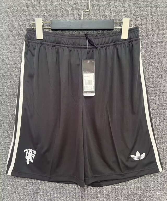2024-2025 Manchester United 2nd Away Black Thailand Soccer Shorts-2886