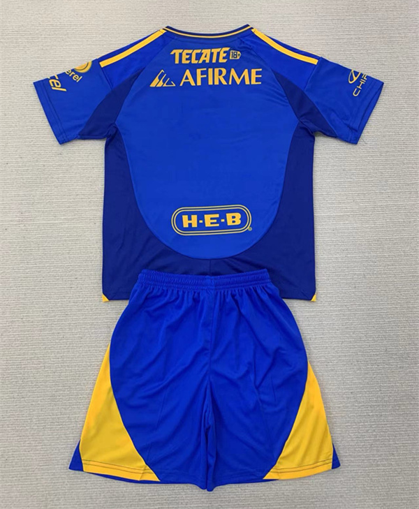 2024-2025 Tigres UANL Away Blue Soccer Uniform-AY