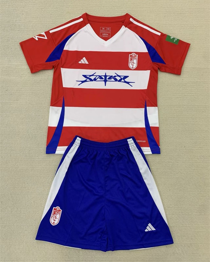 2024-2025 Granada CF Home Red LS Soccer Uniform-AY