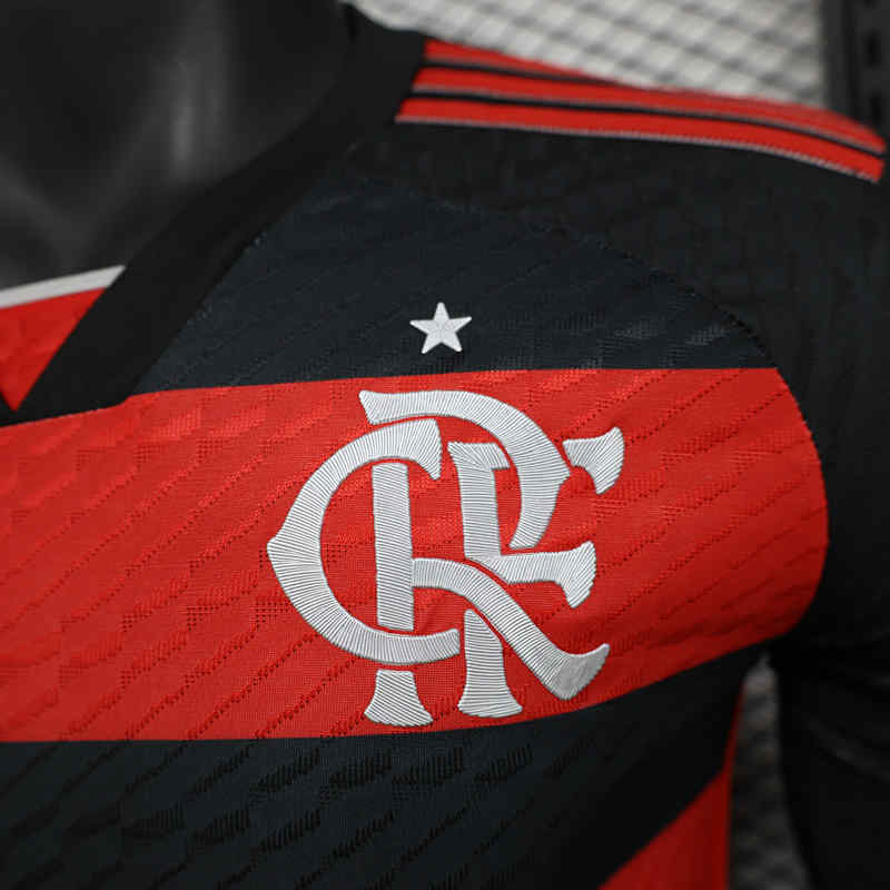 2024-2025 Flamengo Red&Black LS Thailand Soccer Jersey AAA-888