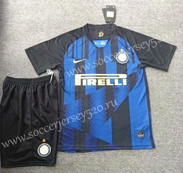 20th Anniversary Inter Milan Blue&Black Commemorative Edition Soccer Uniform