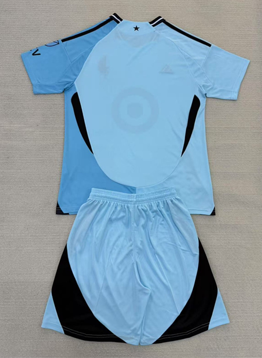 2025-2026 Minnesota United Home Blue&Black Thailand Soccer Uniform-AY