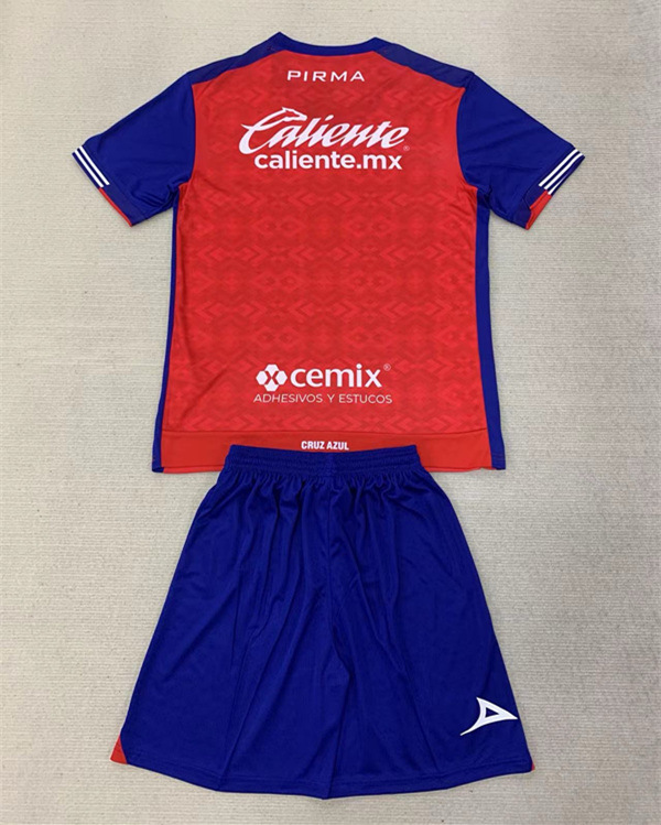 2024-2025 Cruz Azul 2nd Away Red Soccer Uniform-AY