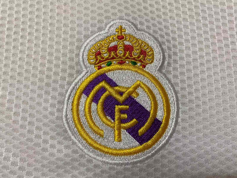 Retro Version 97-98 Real Madrid Home White LS Thailand Soccer Jersey AAA-6895