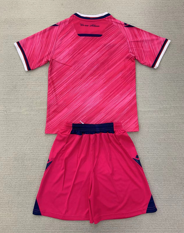 2024-2025 West Bromwich Albion 2nd Away Pink Soccer Uniform-AY